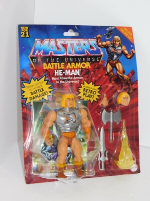 He-Man Action Figure Master of Universe Battle Armor Man Cave Toy