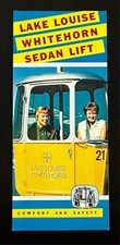 1950s Lake Louise Alberta Canada Whitehorn Sedan Lift Lodge Vtg Travel Brochure