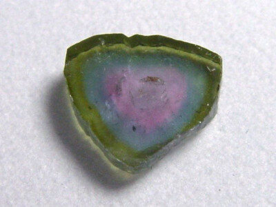 Wassermelonenturmalin 3,01 Ct. polierte Kristallscheibe Brasilien (4457t)