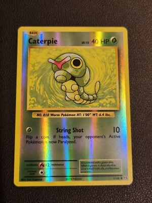 Pokemon Karte XY Evolution Reverse Holo TCG Karte - Caterpie 3/108