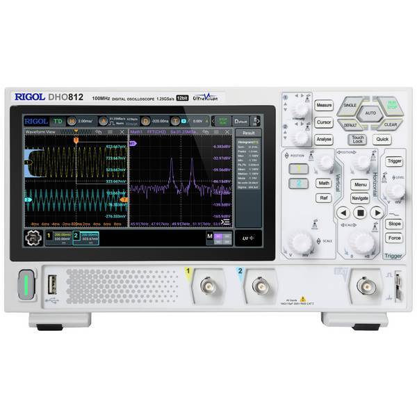 Rigol DHO812   Oscilloscopio digitale 100 MHz 1.25 Gsa/s 25 Mpts 12 Bit 1 pz.