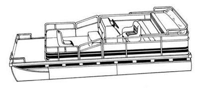 7.6oz STYLED TO FIT BOAT COVER ENCORE BOAT BUILDERS BENTLEY FISH 200 2011-2015