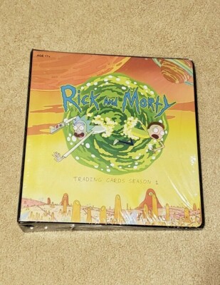 Cryptozoic Rick and Morty Season 1 Factory Sealed Binder with Exclusive Stickers