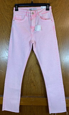 zara pink jeans 