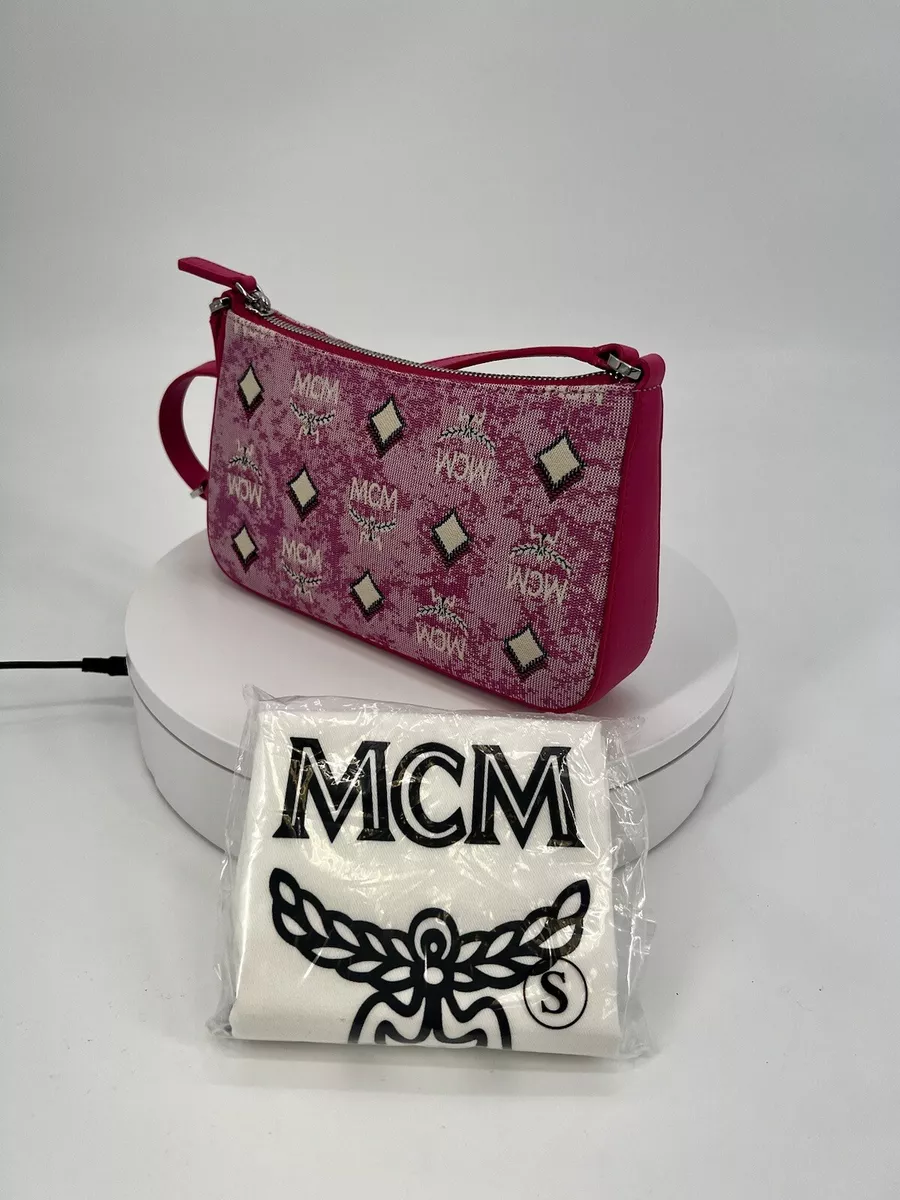 MCM Portuna Jacquard Monogram mini Shoulder Bag MSRP 790