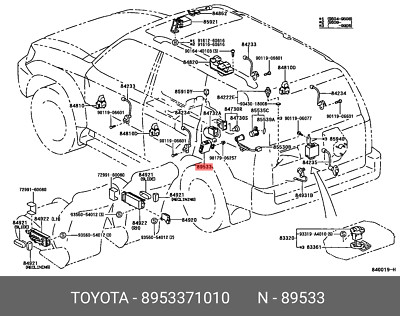 Genuine OE Computer 4 Wheel 8953371010 for Toyota 89533-71010