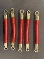 6 Gauge AWG Copper Battery Cable - Boat,Car,RV,Solar,Motorcycle 6" 6mm eyelets