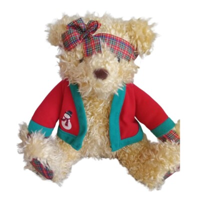 Pre-Owned Hallmark Merrily Bear Plush Toy 12 inches  Stuffed Animal