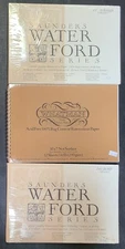 Lot Of 3 Water Color Paper Books Saunders Waterford & Whatman