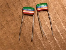 2 NOS Mullard Tropical Fish .056 uf 250v Capacitors Guitar Tone Caps (Qty Avai)