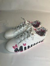 Ground Up size 6 Big Girls Disney Minnie Mouse Tennis Shoes Sneakers White