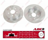 2X ABE C42072ABE-P Bremsscheibe FüR Toyota