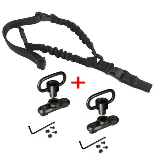 Single Point Gun Rifle Sling Bungee Strap w/ M-LOK Quick Release QD Sling Swivel - Bild 28 von 44