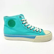 PF Flyer Center Hi Aqua Blue White Mens Retro Casual Shoes Sneakers PM11OH2F