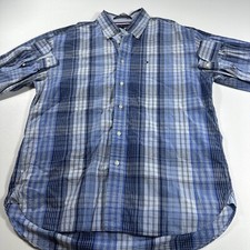 tommy hilfiger men's large long sleeve Collared Button Down shirt