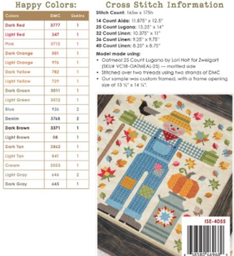 The Quilted Scarecrow Cross Stitch Pattern by It's Sew Emma - Picture 2 of 2