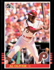 Al Oliver 1985 Donruss #598 CORNERS