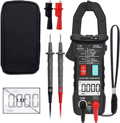Digital Clamp Meter Professional 6000 Multimeter AC DC 600A Ohm Capacitance TEMP