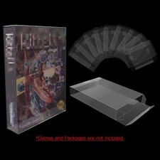 25x SEGA MASTER SYSTEM CIB GAME - CLEAR PROTECTIVE BOX PROTECTOR SLEEVE CASE
