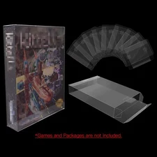 25x SEGA MASTER SYSTEM CIB GAME - CLEAR PROTECTIVE BOX PROTECTOR SLEEVE CASE