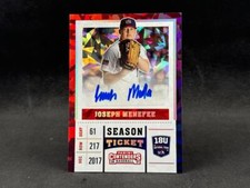 2017 PANINI CONTENDERS JOSEPH MENEFEE 18U TEAM USA CRACKED ICE AUTO 5/24 REDS