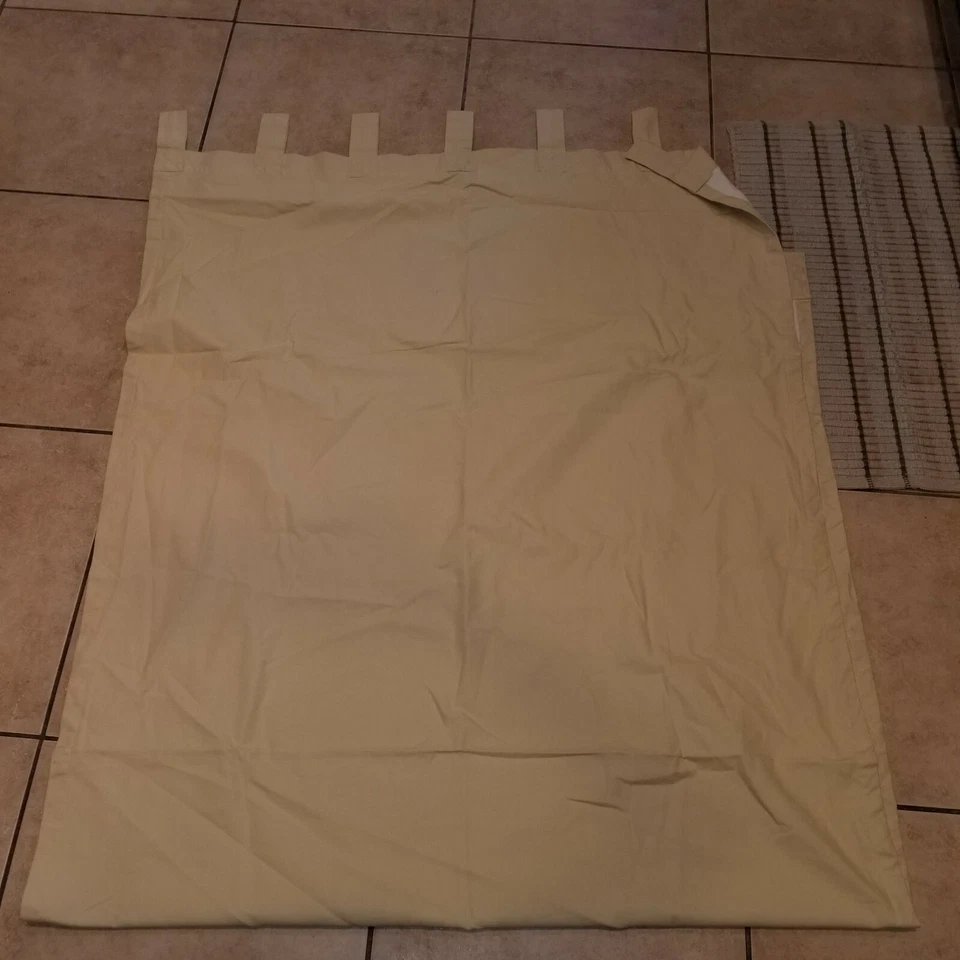 Panel de cortinas con lengüeta Pottery Barn "lona dorada tostada" 44" X 96"- 2 paneles Foto 4 de 4