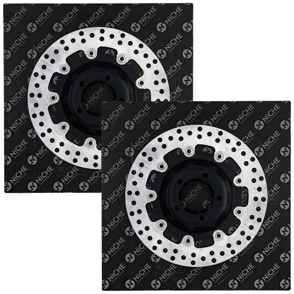 NICHE Front Brake Rotor Set For BMW R60 R75 R90 R90S R100 R100S 34111236566 - Image 2 of 4