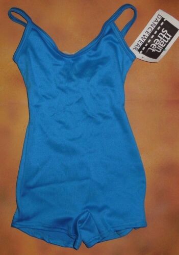 Turquoise Camisole Shorty Unitard Boycut Leotard Child Adult over 40 available - Picture 4 of 8