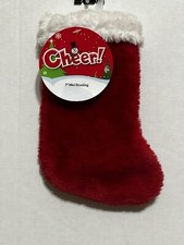 Cheer Christmas Red Stocking Baby 7  Mini NEW