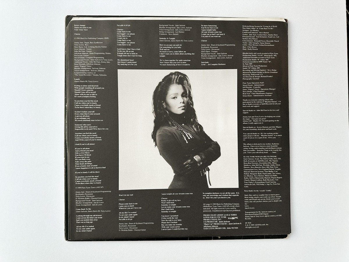 Janet Jackson - Rhythm Nation 1814 - Vinyl LP Record - 1989 | eBay