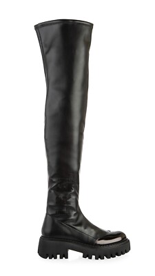 Authentic Loriblu Leather Italian Designer Boots Black New Collection