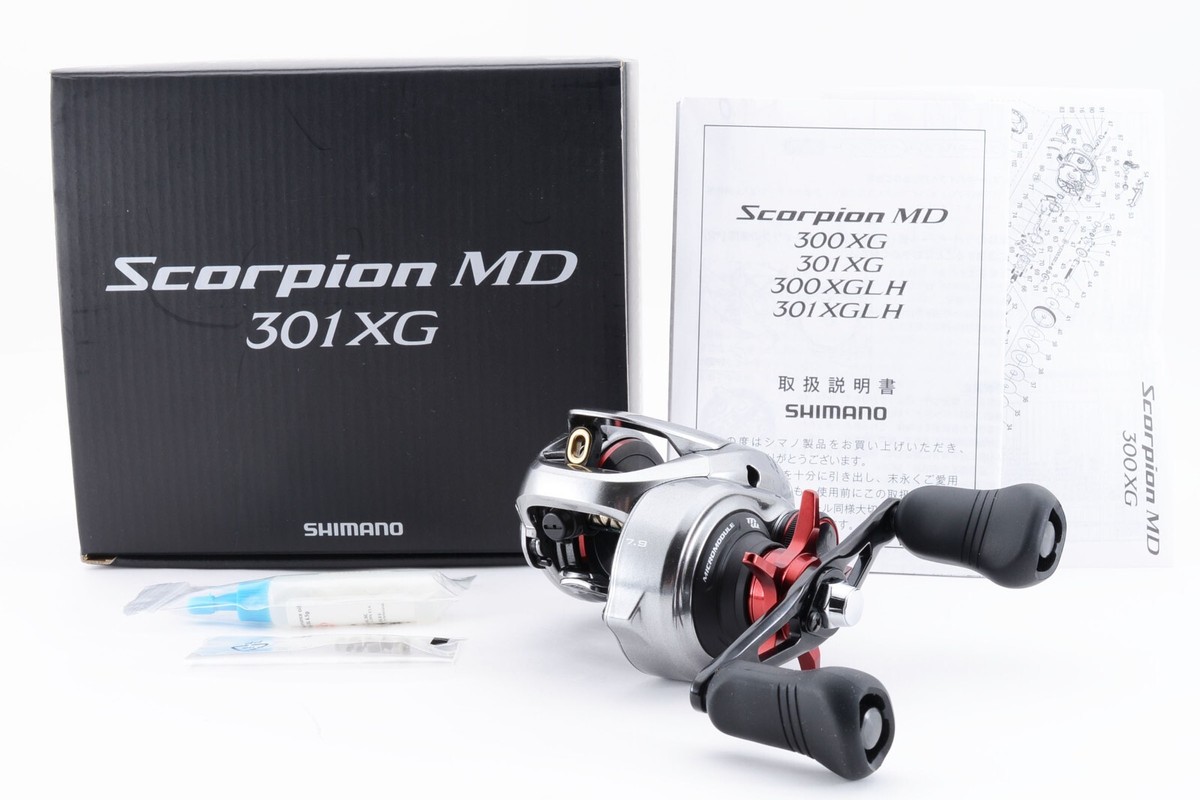 🌟Mint🌟 Shimano 21 Scorpion MD 301XG Left Baitcasting Reel