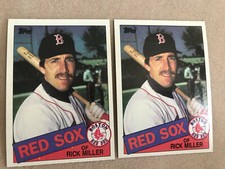  1985 Topps Baseball Card #502 Rick Miller Boston Red Sox Nm/Mt Free Shipping!