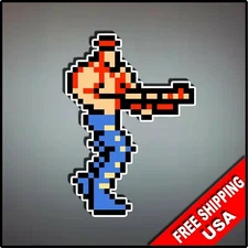 Nintendo NES 8-bit Contra 5" Vinyl Decal Sticker Emblem Locker Car Soldier Super