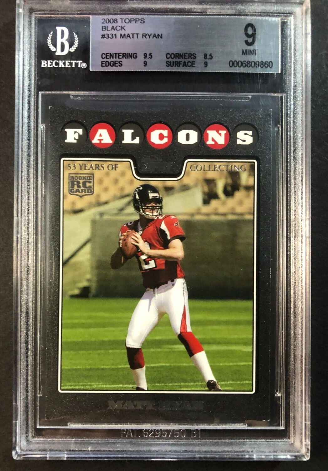 Matt Ryan Topps #331 Black