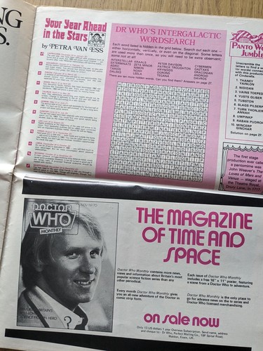 Doctor Who Cinderella Pantomime Tunbridge Wells Peter Davison Souvenir Brochure - Picture 8 of 12