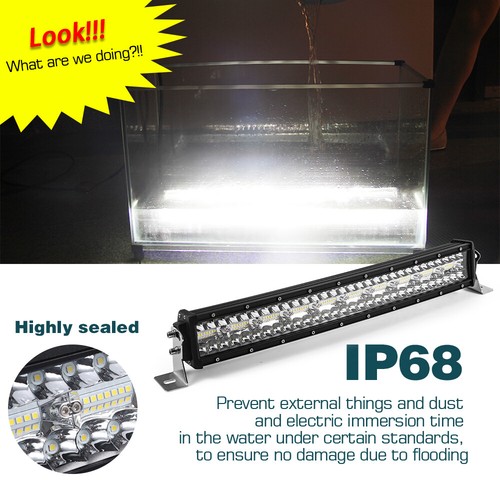 540W 42" Barre à LED Courbés phare de travail Rampe Feux offroad 12/24V ATV Auto - Imagen 5 de 11