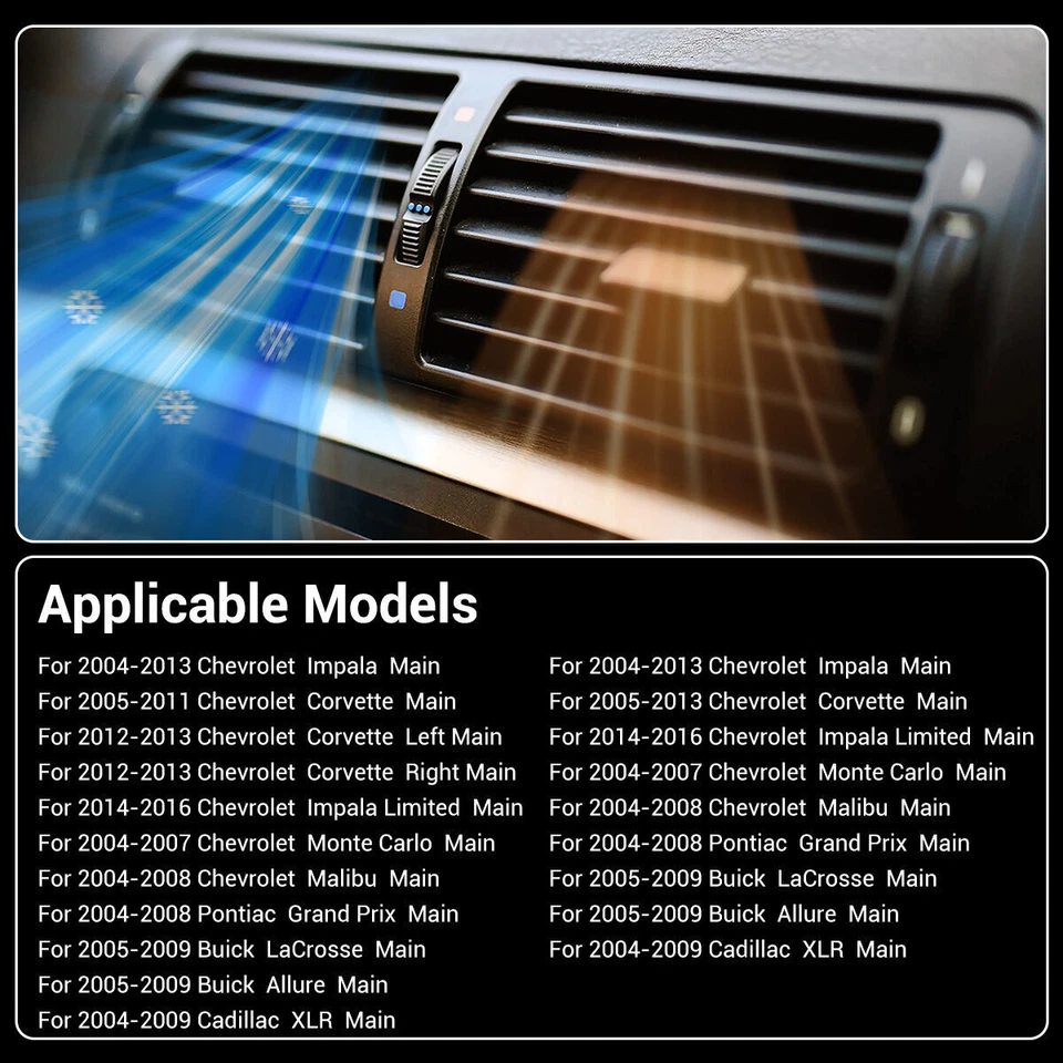 2X Actuador de puerta de mezcla de aire calentador de climatización para Chevy Impala Corvette Cadillac Buick⭐ Foto 4 de 4
