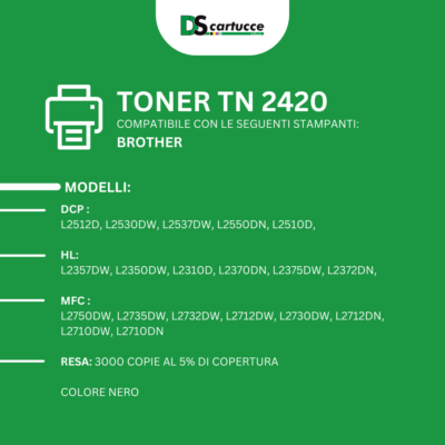 5 TONER TN2420 Compatibile PER BROTHER MFC L2510D L2710DN L2710DW L2530DW - Foto 8