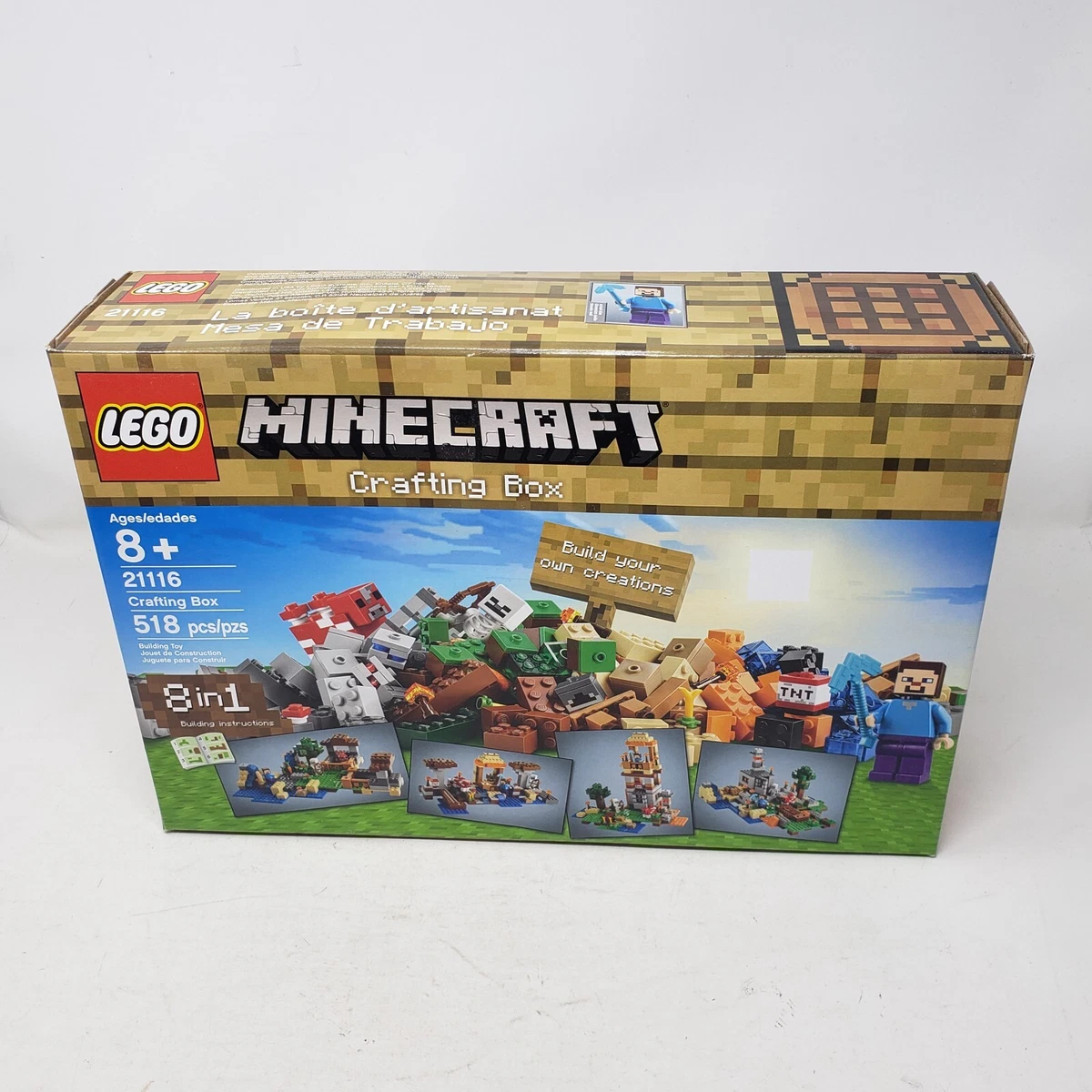 LEGO Minecraft Crafting Box 21116 Brand NEW Retired Product Factory Sealed NOS
