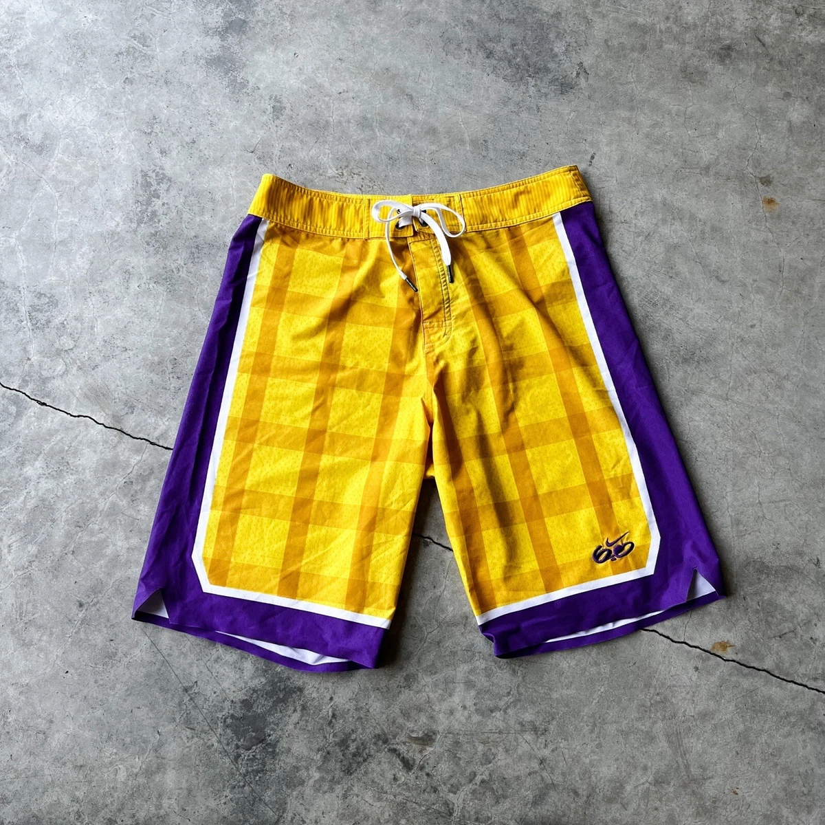 Lakers checkered shorts discount