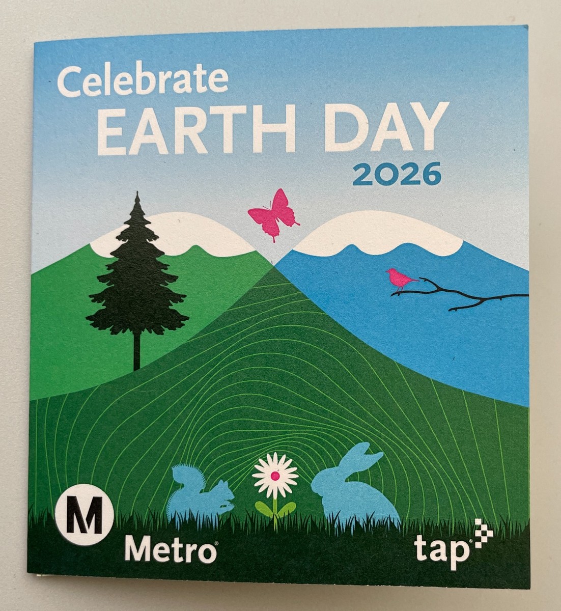Metro TAP Card WORLD EARTH DAY 2026 Bamboo Bus Subway Train