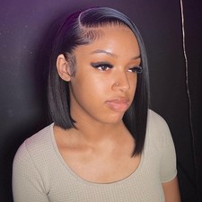 BEEOS 13x6 SKINLIKE Real HD Lace Frontal Bob Wig, Ultra-fitted Cap Pre-Plucked