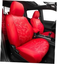Car Seat Covers Fit for Toyota Tacoma 2016-2023 Tacoma Full Set/Red Camouflage