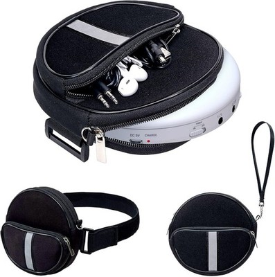 Tragbare CD-Player Tasche mit verstellbarem Trageriemen und 3 Fächern