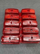 Lot Of 10x Weldon 5002-0000-10 Clearance Light Lens Red Cover School Bus Part Lot Of 10x Weldon 5002-0000-10 Clearance Light Lens Red Cover School Bus Part