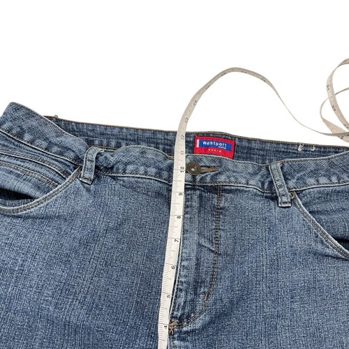 Jeans Westport Mujer Denim Talla 14 Azul 36" Cintura 29" Bolsillos Entrepierna - Imagen 7 de 9