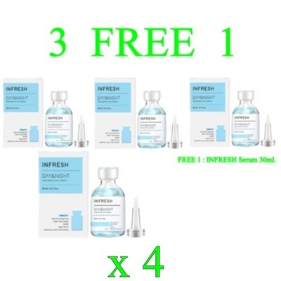 INFRESH Day & Night Serum Acne Scars  Skin Care 30ml. x 4