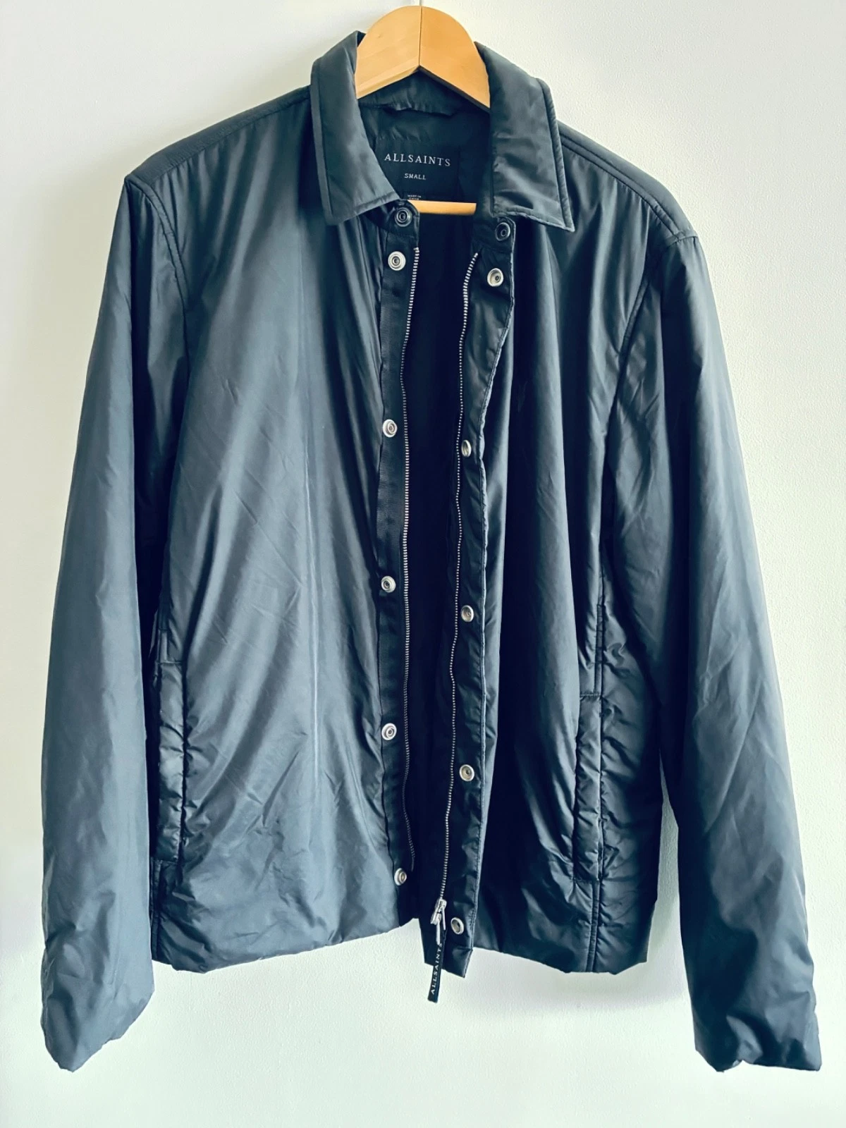 ALLSAINTS / PUFF JACKET / UNISEX / SMALL / ZIP UP & SNAP BUTTON / PRE-OWNED image 6
