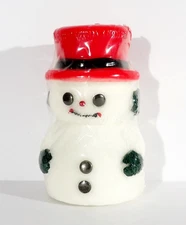 Rare Vintage Topstone SNOWMAN Figural Candle 5.5" Tall SEALED